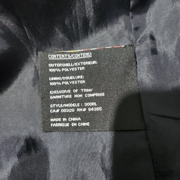 Novelti Long Coat Womens 9/10 Blue Polyester Pockets Lined Novelty for Lindor - Picture 7 of 15